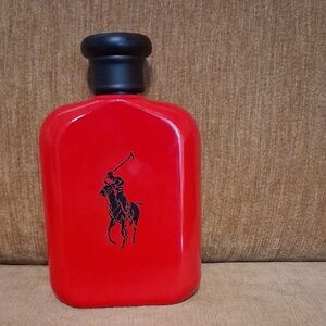 Red Polo Flask with Black Logo  Edt 4.2